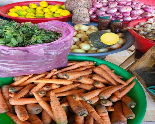 Fresh local vegetables and ingredients